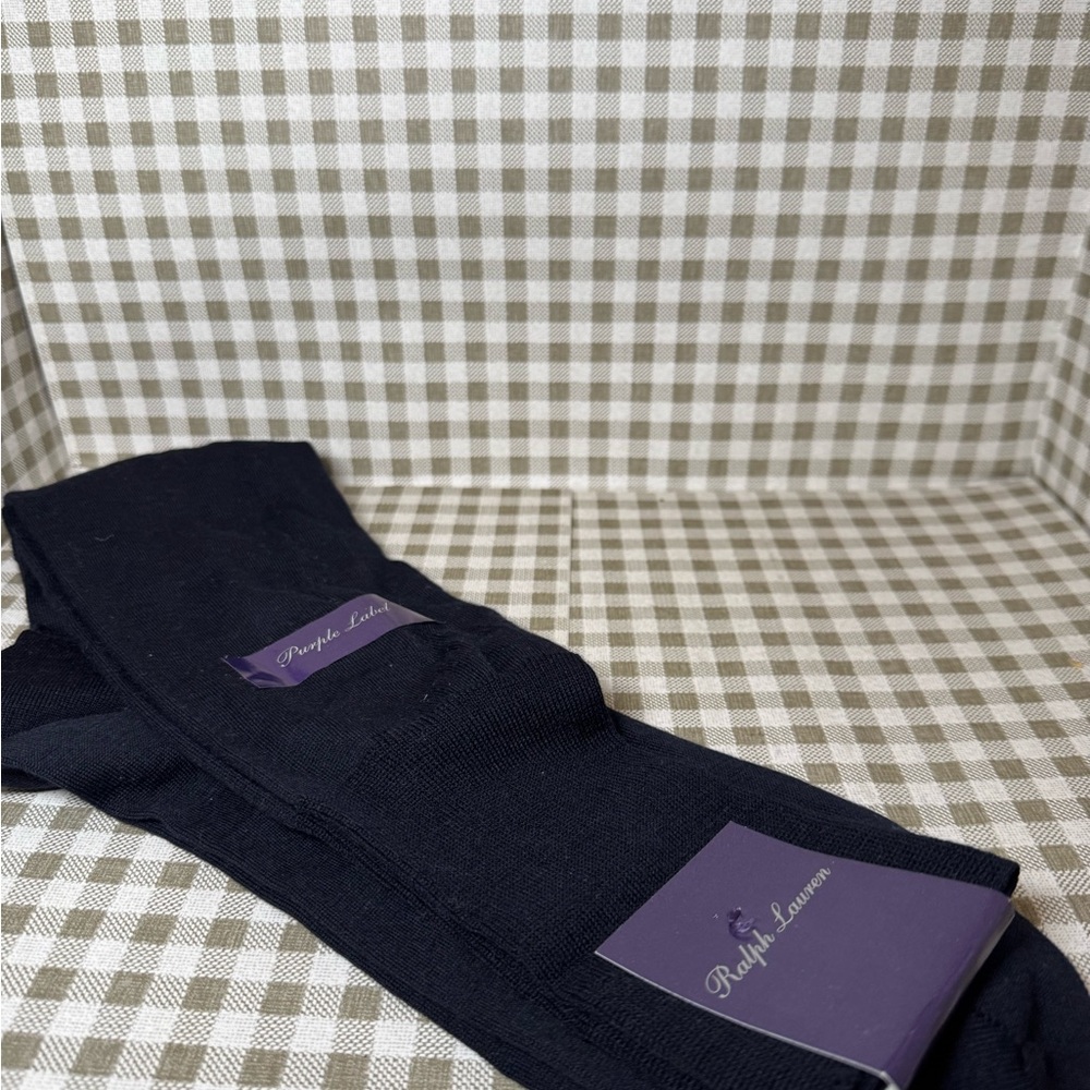 Vintage Ralph Lauren Purple Label Navy Dress Socks